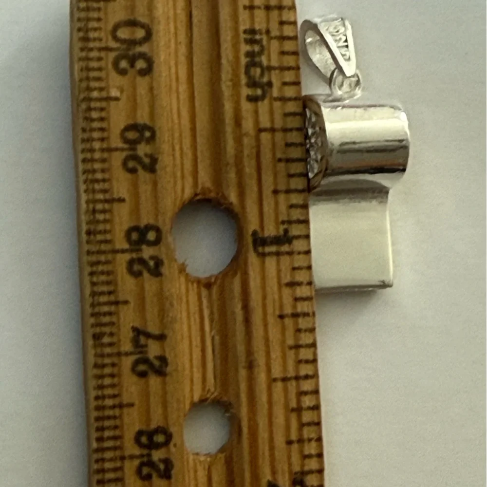 925 sterling silver sound whistle pendant Unisex